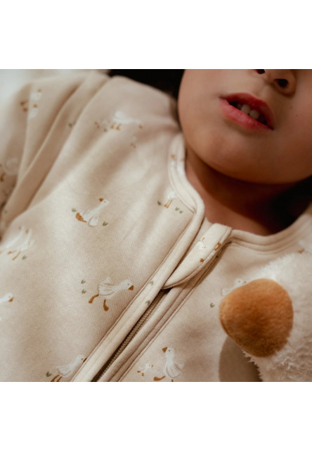 Spací vak s oddeliteľnými rukávmi 90 cm Husa Newborn Naturals