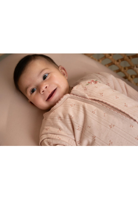 Spací vak s oddeliteľnými rukávmi 90 cm Pure Blossom