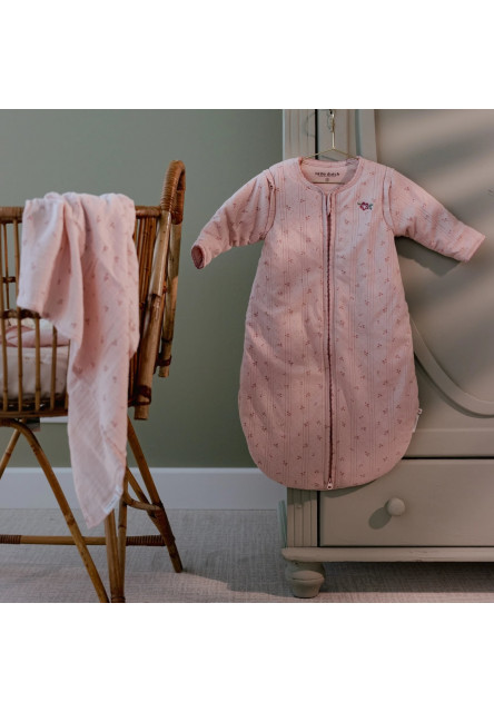 Spací vak s oddeliteľnými rukávmi 90 cm Pure Blossom