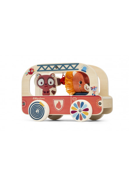 Lilliputiens – drevené hasičské auto – lev Jack