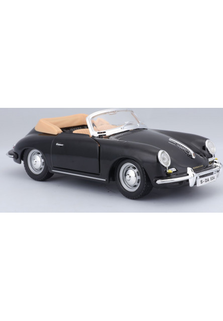 Bburago 1:24 Porsche 356 B Cabriolet Black