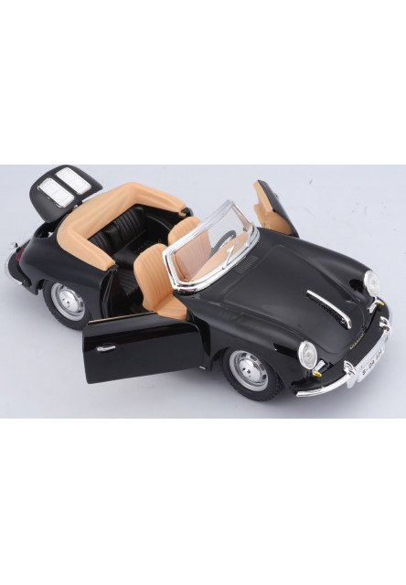 Bburago 1:24 Porsche 356 B Cabriolet Black