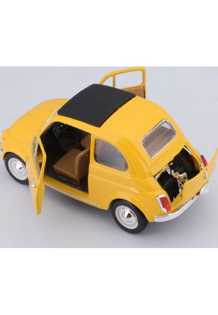 Bburago 1:24 Fiat 500 F 1965 Yellow