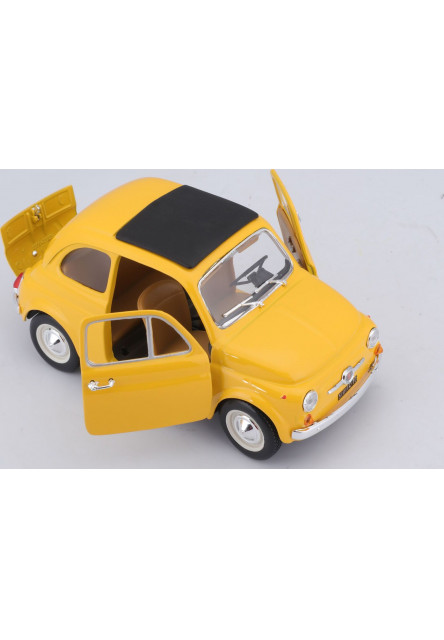 Bburago 1:24 Fiat 500 F 1965 Yellow