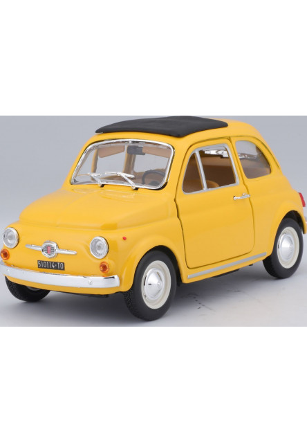 Bburago 1:24 Fiat 500 F 1965 Yellow