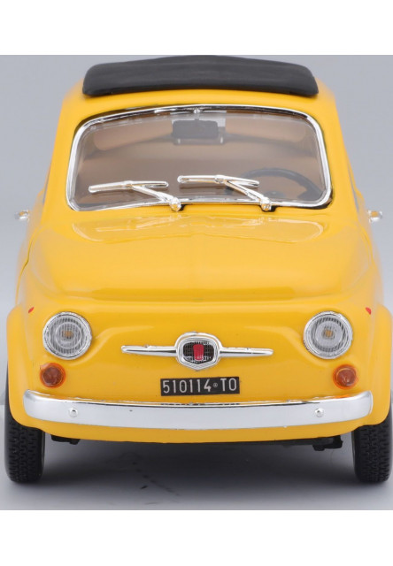 Bburago 1:24 Fiat 500 F 1965 Yellow