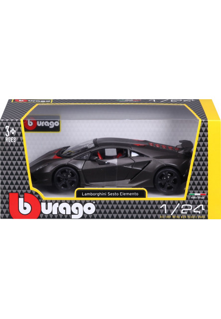 Bburago 1:24 Plus Lamborghini Sesto Elemento Metallic Grey