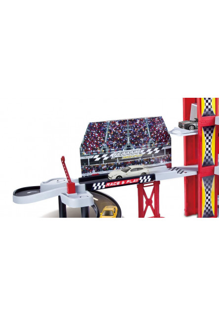 Bburago PLAY 1:43 Ferrari Race & Play garáž s jedným autíčkom 30197