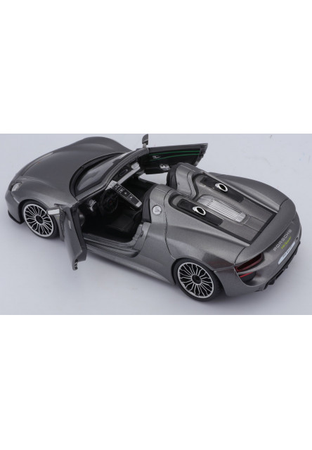 Bburago 1:24 Plus Porsche 918 Spyder Metallic Grey