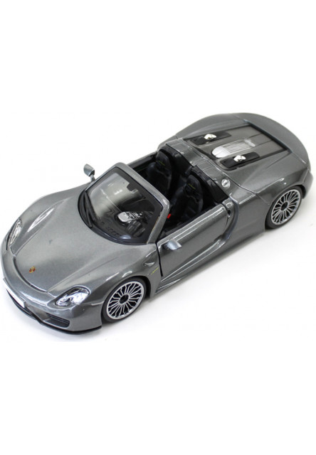 Bburago 1:24 Plus Porsche 918 Spyder Metallic Grey