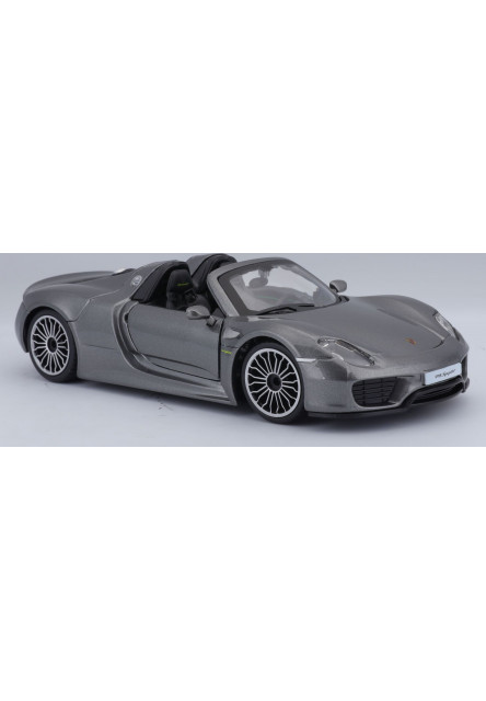 Bburago 1:24 Plus Porsche 918 Spyder Metallic Grey