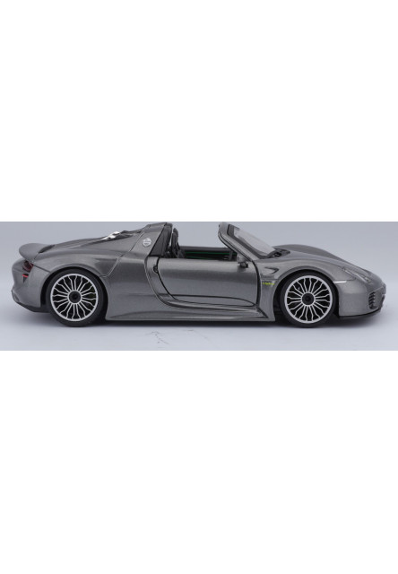 Bburago 1:24 Plus Porsche 918 Spyder Metallic Grey