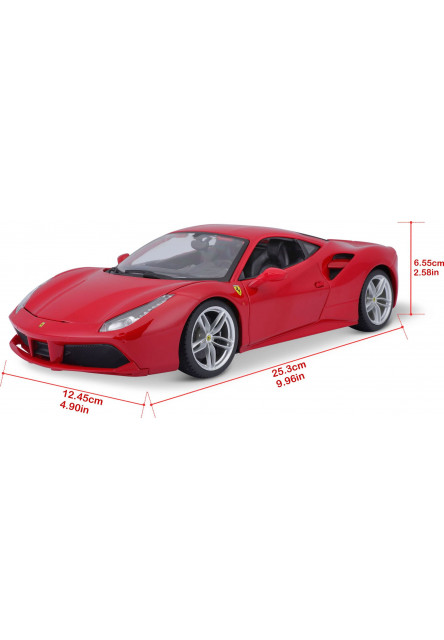 Bburago 1:18 Ferrari 488 GTB Red