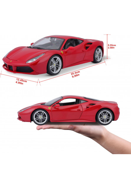 Bburago 1:18 Ferrari 488 GTB Red