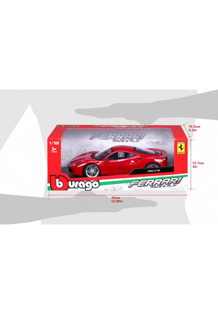 Bburago 1:18 Ferrari 488 GTB Red