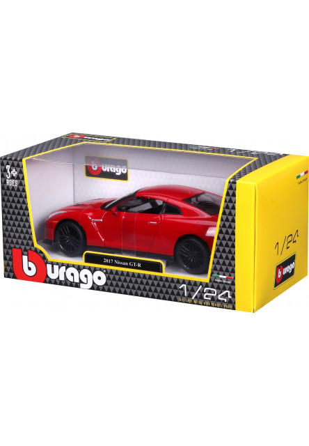Bburago 1:24 Plus Nissan GT-R Red