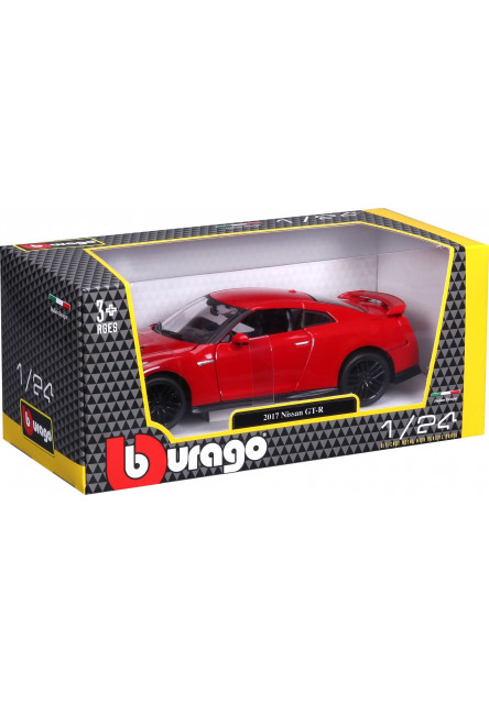 Bburago 1:24 Plus Nissan GT-R Red