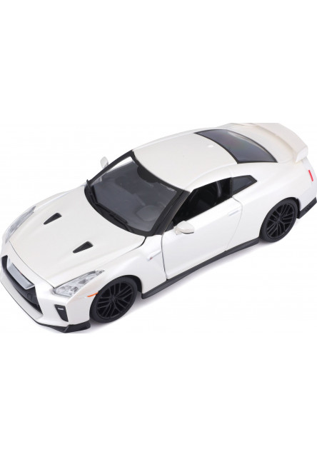 Bburago 1:24 Plus Nissan GT-R Metallic White