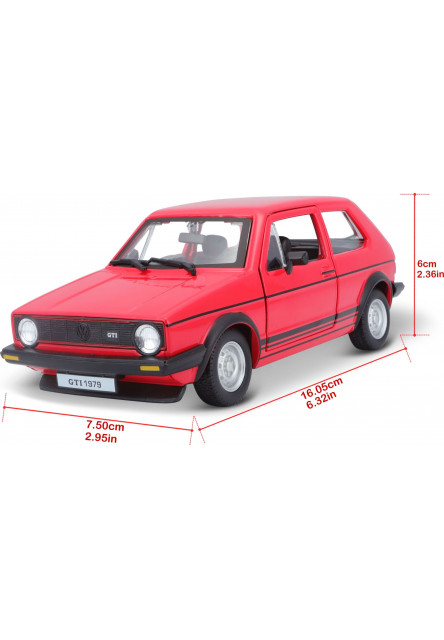 Bburago 1:24 Plus Volkswagen Golf MK1 GTI Red
