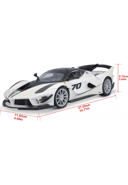 Bburago 1:18 Ferrari TOP  FXX-K EVO Nr.70 (white/black)