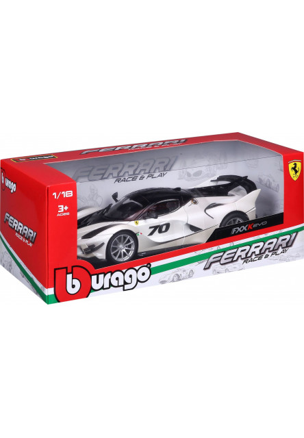 Bburago 1:18 Ferrari TOP  FXX-K EVO Nr.70 (white/black)