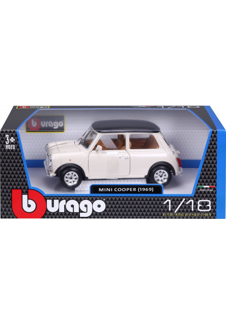Bburago 1:18 Mini Cooper (1969) Beige
