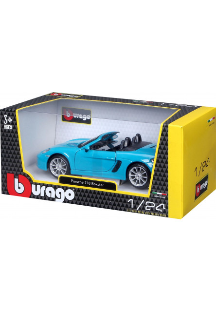 Bburago 1:24 Plus Porsche 718 Boxster Blue