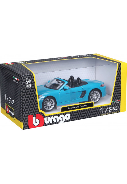 Bburago 1:24 Plus Porsche 718 Boxster Blue