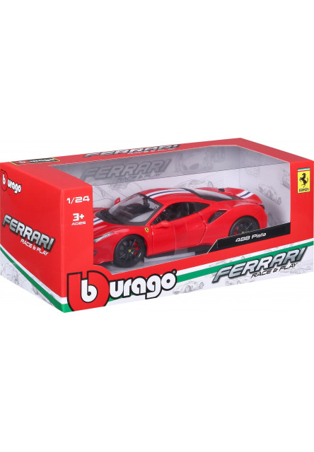 Bburago 1:24 Ferrari  TOP 488 Pista (red)