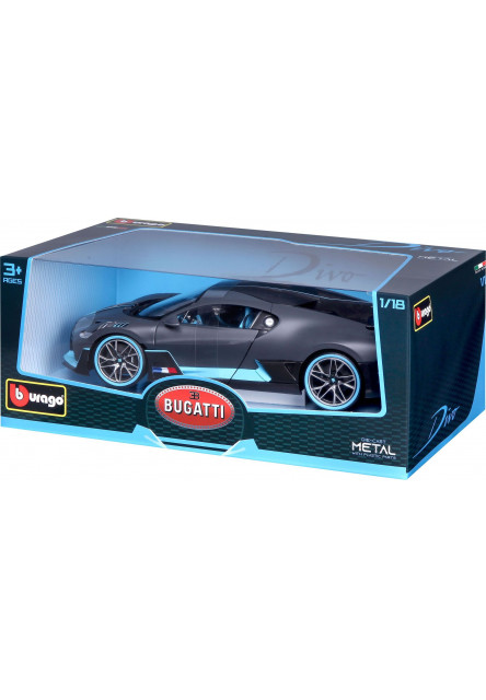 Bburago 1:18 TOP Bugatti Divo Grey