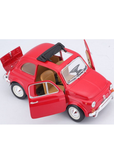 Bburago 1:24 Fiat 500L (1968) Red