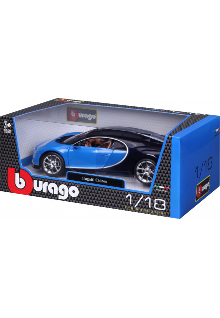 Bburago 1:18 Plus Bugatti Chiron blue/deep blue
