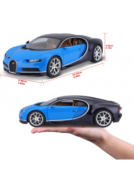 Bburago 1:18 Plus Bugatti Chiron blue/deep blue