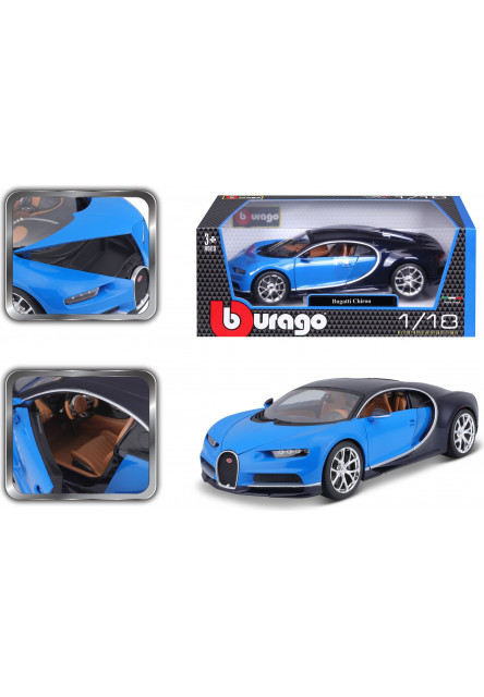 Bburago 1:18 Plus Bugatti Chiron blue/deep blue