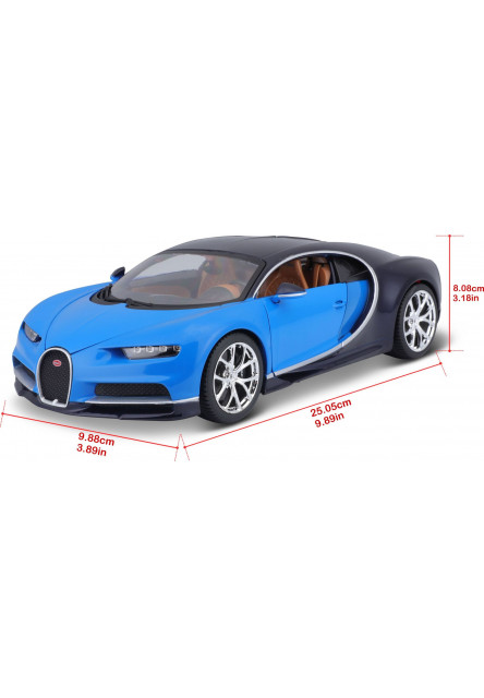 Bburago 1:18 Plus Bugatti Chiron blue/deep blue