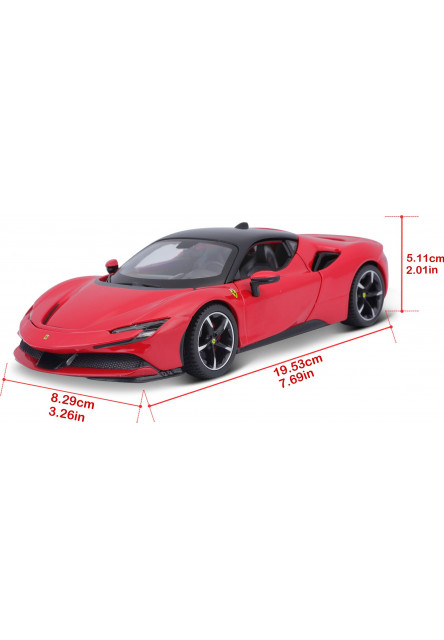 Bburago 1:24 Ferrari  TOP SF90 Stradale red
