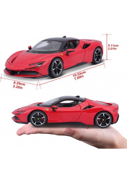 Bburago 1:24 Ferrari  TOP SF90 Stradale red