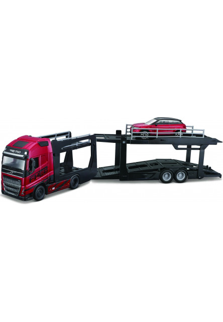 Bburago 1:43 STR FIRE Multicar Carrier - Volvo FH16 w/Land Rover LRX Concept