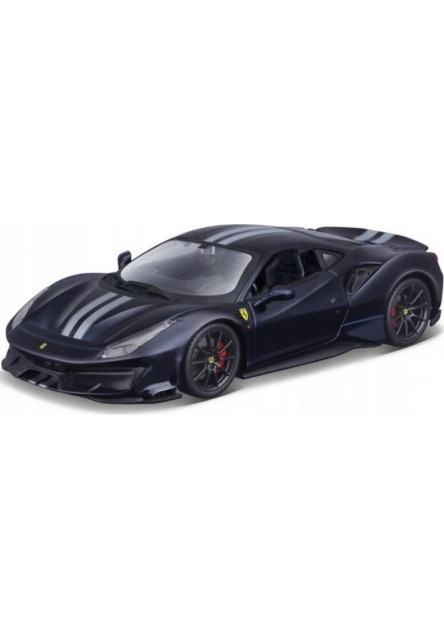 Bburago 1:24 Ferrari  TOP 488 Pista Blue/silver stripe
