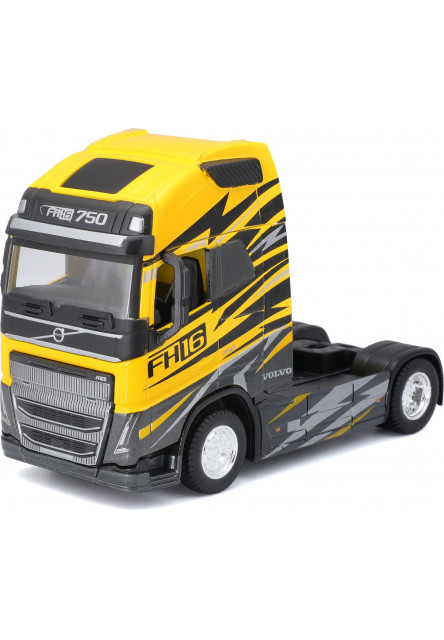 Bburago 1:43 Haulers Custom Cabs Volvo FH16 Globetrotter 750 XXL Yellow