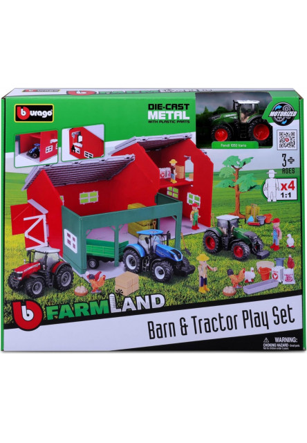 Bburago Farmland Farm Set s traktorom