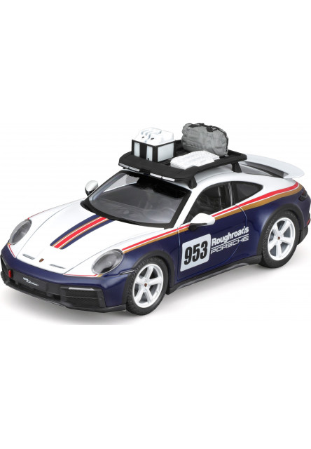 Bburago 1:24 Racing - Porsche 911 Dakar - Blue 953 Roughroads