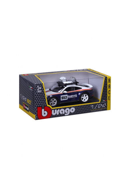 Bburago 1:24 Racing - Porsche 911 Dakar - Blue 953 Roughroads