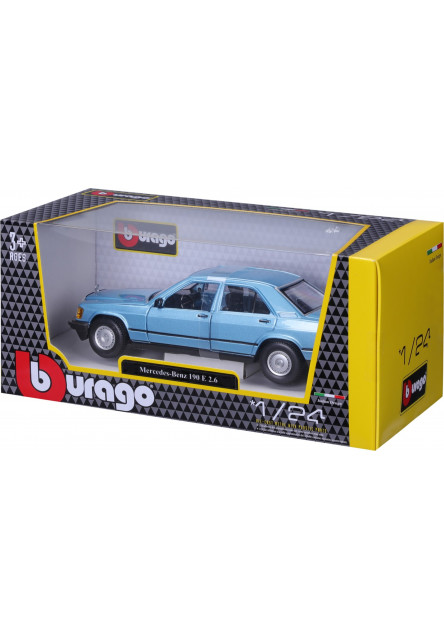 Bburago 1:24 Plus - 1987 Mercedes-Benz 190E - Diamond Blue