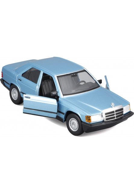 Bburago 1:24 Plus - 1987 Mercedes-Benz 190E - Diamond Blue