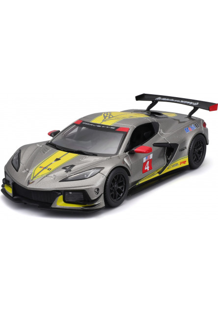 Bburago 1:24 Racing - 2020 Chevrolet Corvette - C8R #4 Yellow