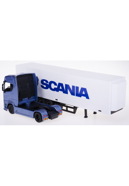 Bburago 1:43 Truck with trailer - Scania 770 S - White Trailer SCANIA