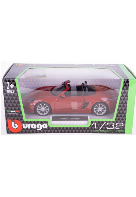 Bburago 1:32 - Porsche 718 Boxster - Dark Red