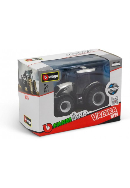 Bburago 10cm Farm Traktor 10cm Valtra N174 s prednou lyžicou