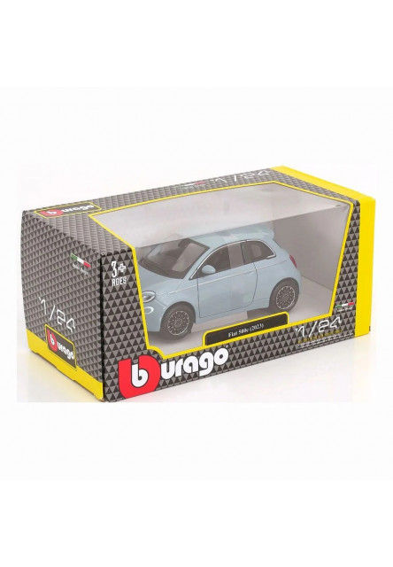 Bburago 1:24 Plus - Fiat 500e (2023) - Blue